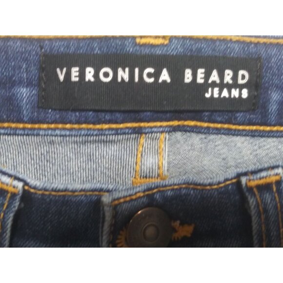 Veronica Beard Jeans Blue Kate Skinny 10” High Rise Stretch Grotto 28x28.5 EUC - Picture 7 of 10